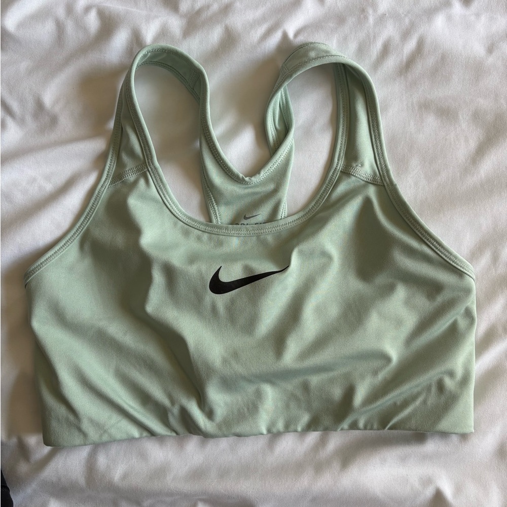 Nike Women's Sage Green Sports Bra - Picture 1 of 2